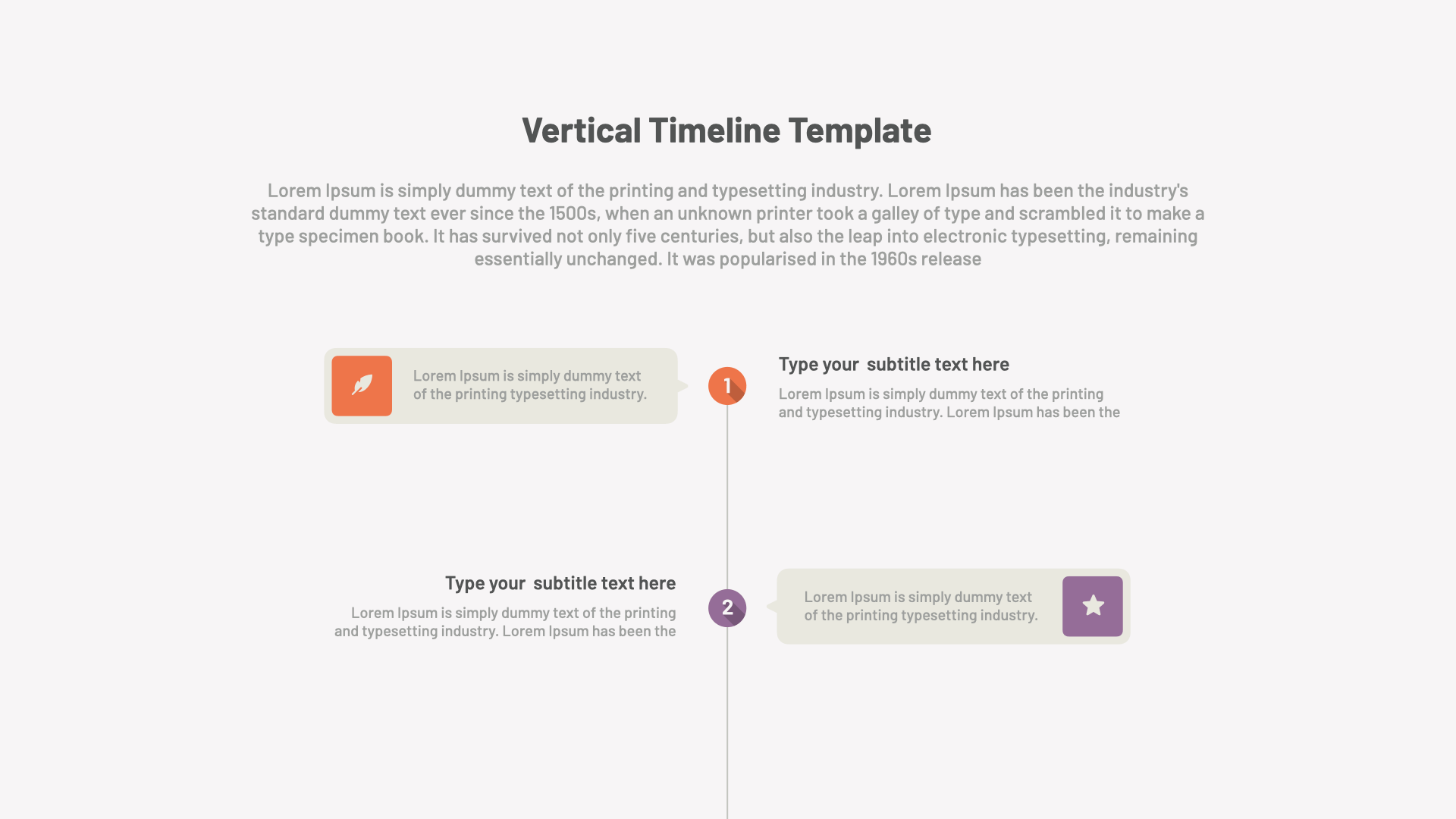 Presentation Multi Slides Vertical Timeline Template